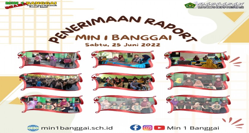 Pembagian Raport MIN 1 Banggai